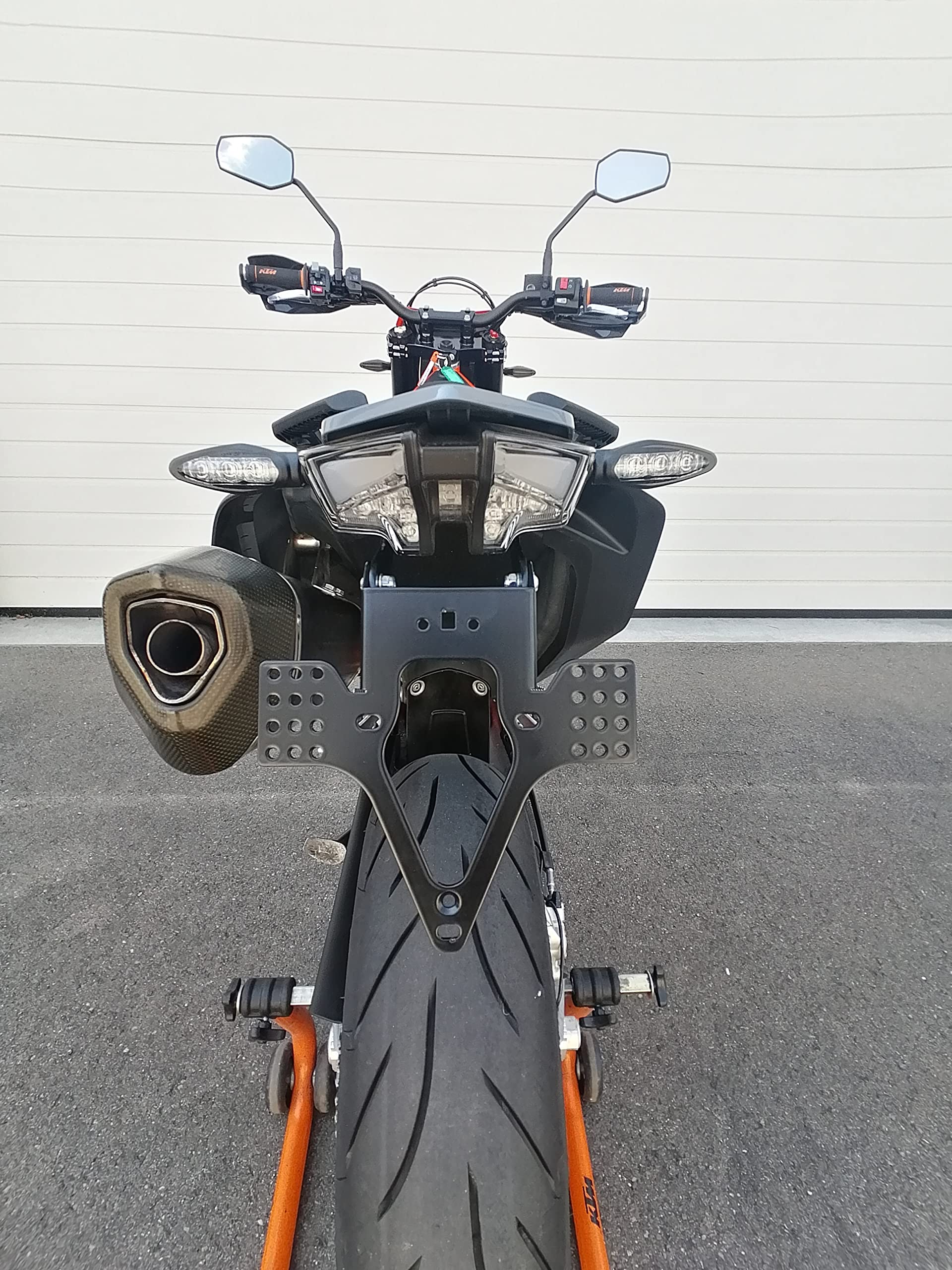 Portatarga GroFaTec Evo per KTM smc 690 Anno di Cost. 2019-2022 Porta Targa 690 SMC-R Träger 690 Enduro Halter kurzes Heck Heckumbau Porta Targa