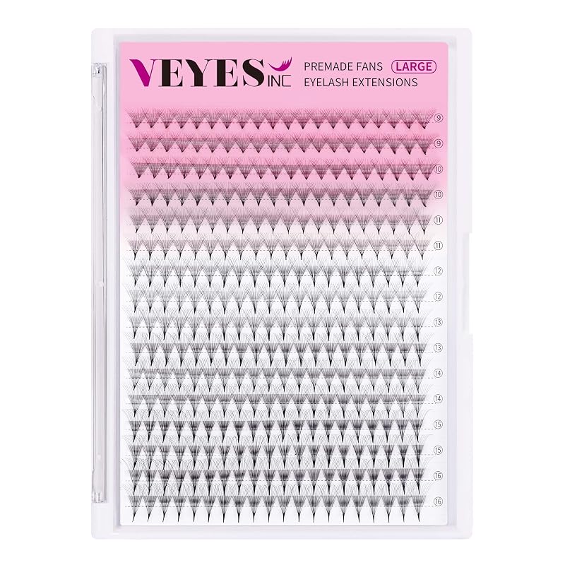 VEYES INC Extensões de Cílios em Leques Prontos 14D 0.03 C 9–16 mm