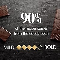 Vista 6 de Lindt EXCELLENCE Barra de chocolate negro con 90% de cacao, caramelo de chocolate negro, 3.5 onzas (paquete de 12)