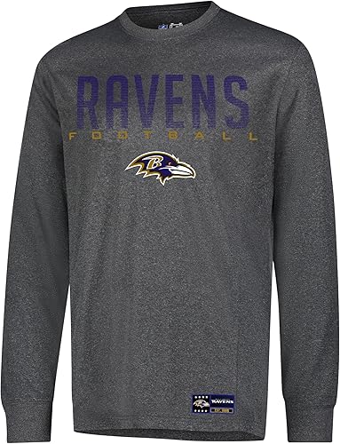 Miniatura 48 de Ultra Game Camiseta de manga larga oficial de la NFL para llevar el día del partido, para hombre Negro -,Gris Caliente Carbón,Gris