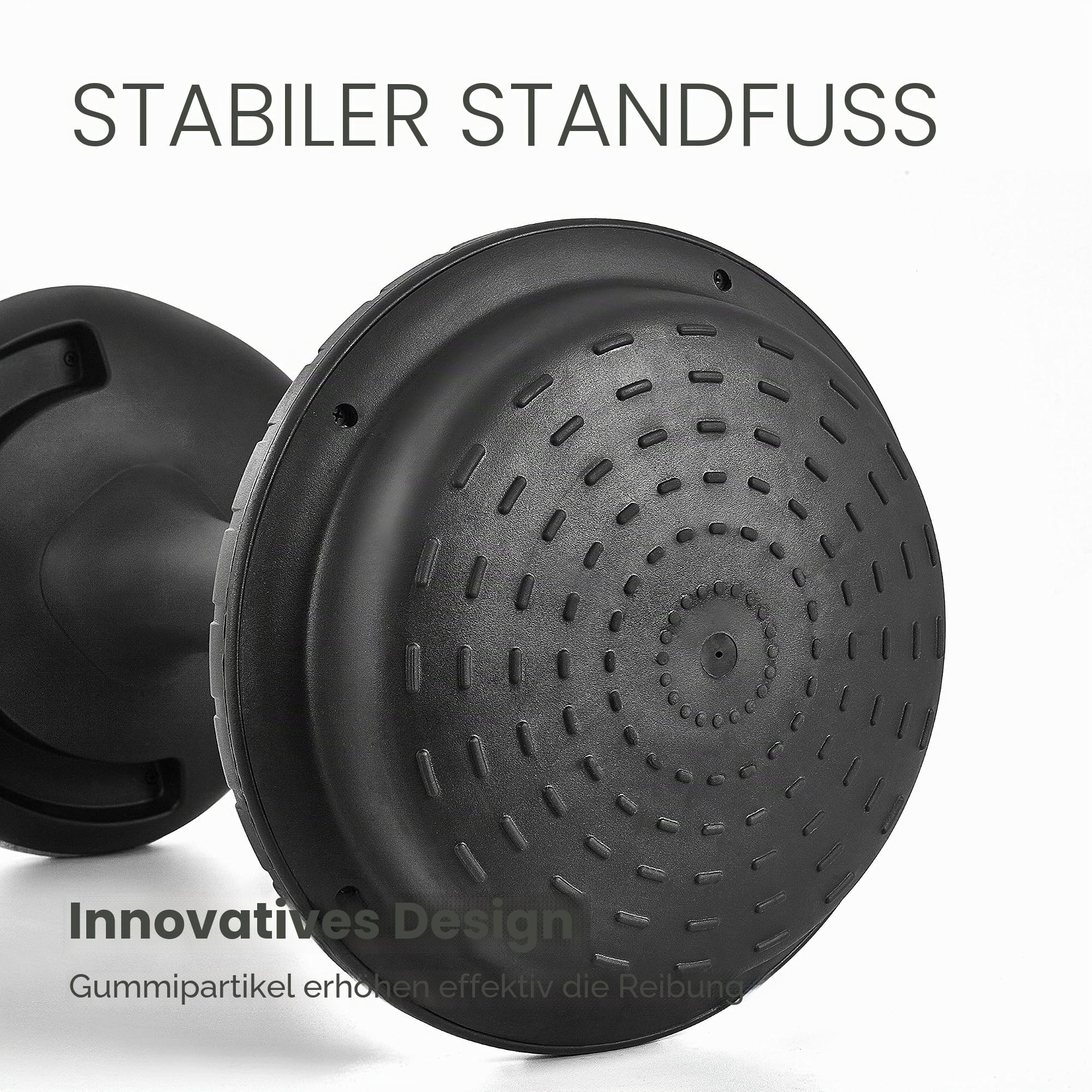 IWMH Ergonomischer Arbeitshocker, Hochverstellbare Stehhilfe, Atmungsaktiver Sitz-Steh-Hocker 360° Drehbar, Ergonomische Stehhocker Büro(Schwarz)