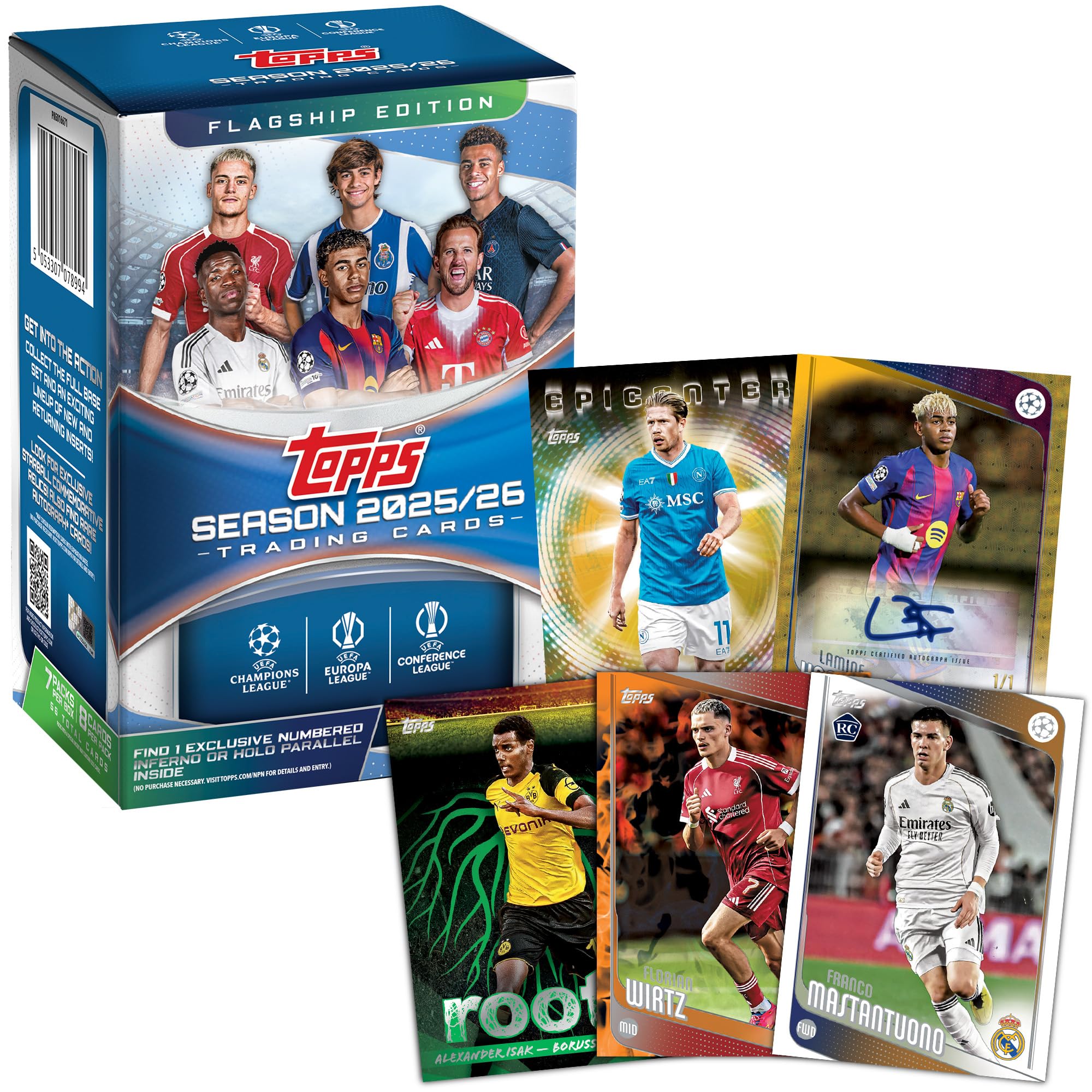 2025-26 Topps UEFA Club Competitions Soccer - Factory Sealed