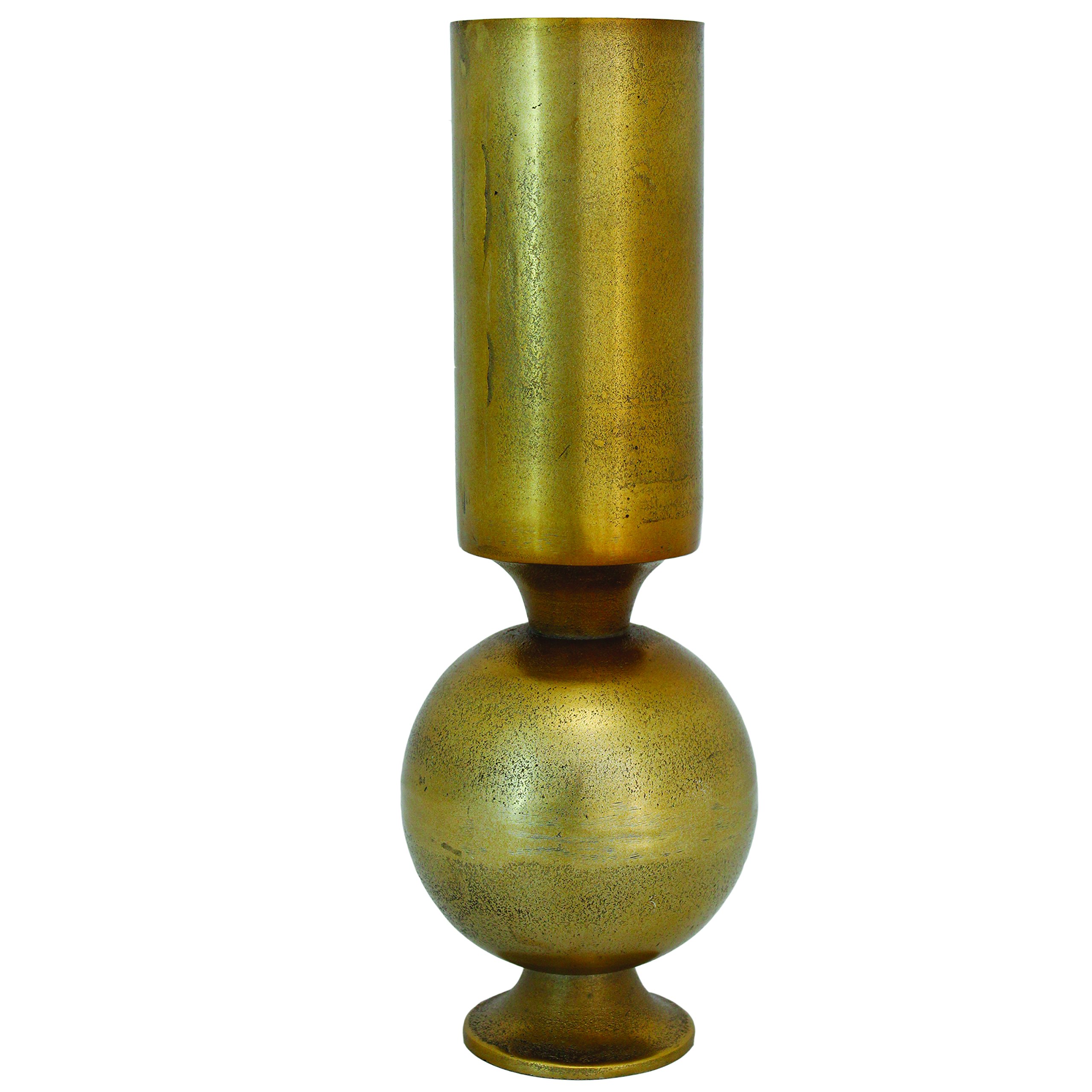 Import CollectionRainer vase, 22", Gold