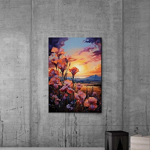 Miniatura 2 de Provence Blooms, Acrylic Iris Prints, Captivating Canvas Wall Art Celebrating the Beauty of Flowers, Decor Canvas, Art Decor