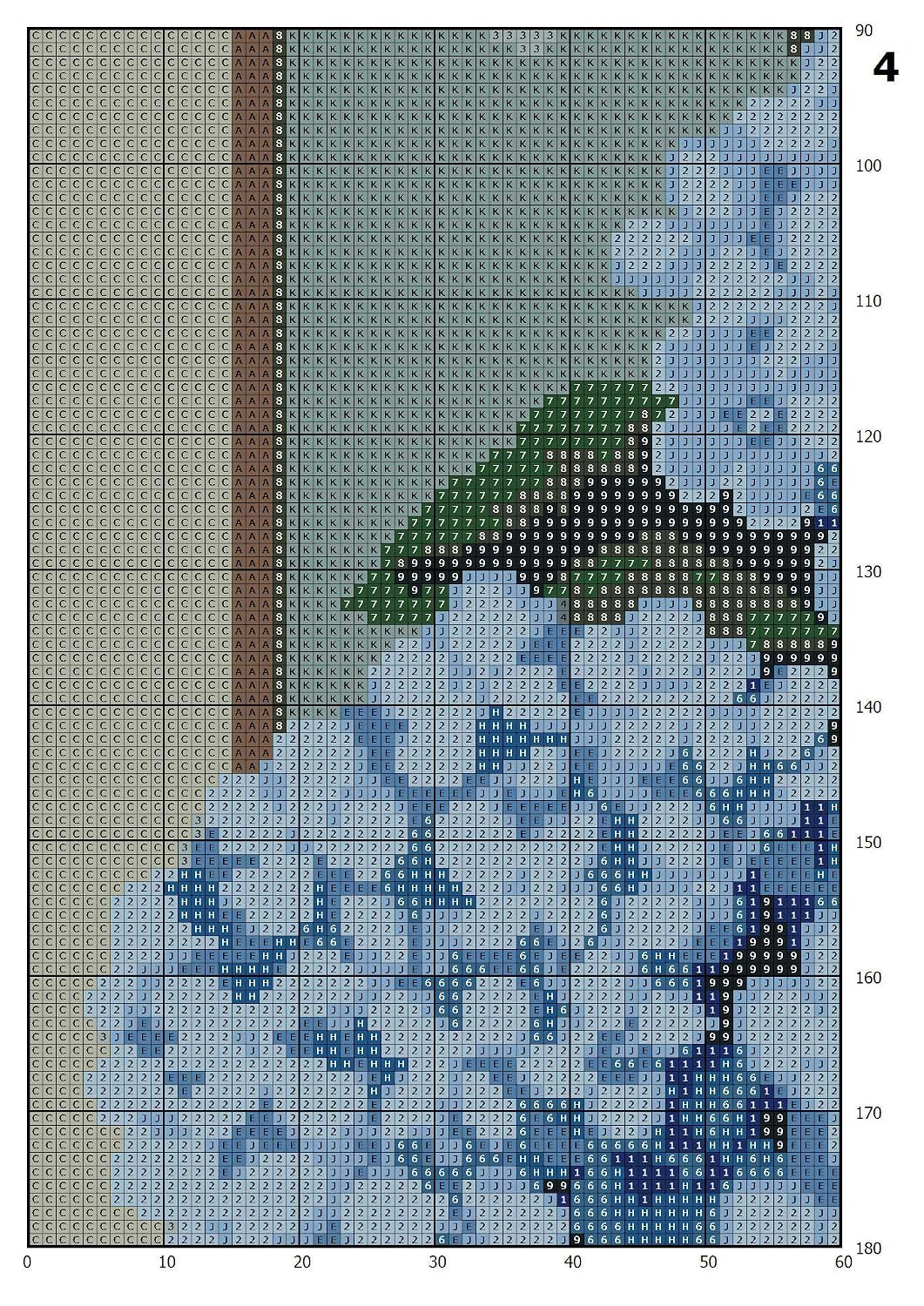 Cross Stitch Pattern Flowers PDF, Modern Floral Cross Stitch Design, Blue Hydrangea Cross Stitch Chart, 3D Cross Stitch,Home Wall Decor DIY. Materials are NOT Included