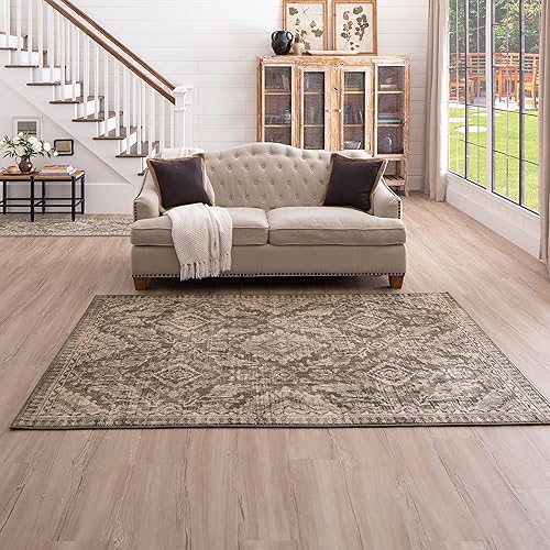 Miniatura 2 de Mohawk Home Eastway - Alfombra tejida de Scott Living, Dove (4 x 6 pies)