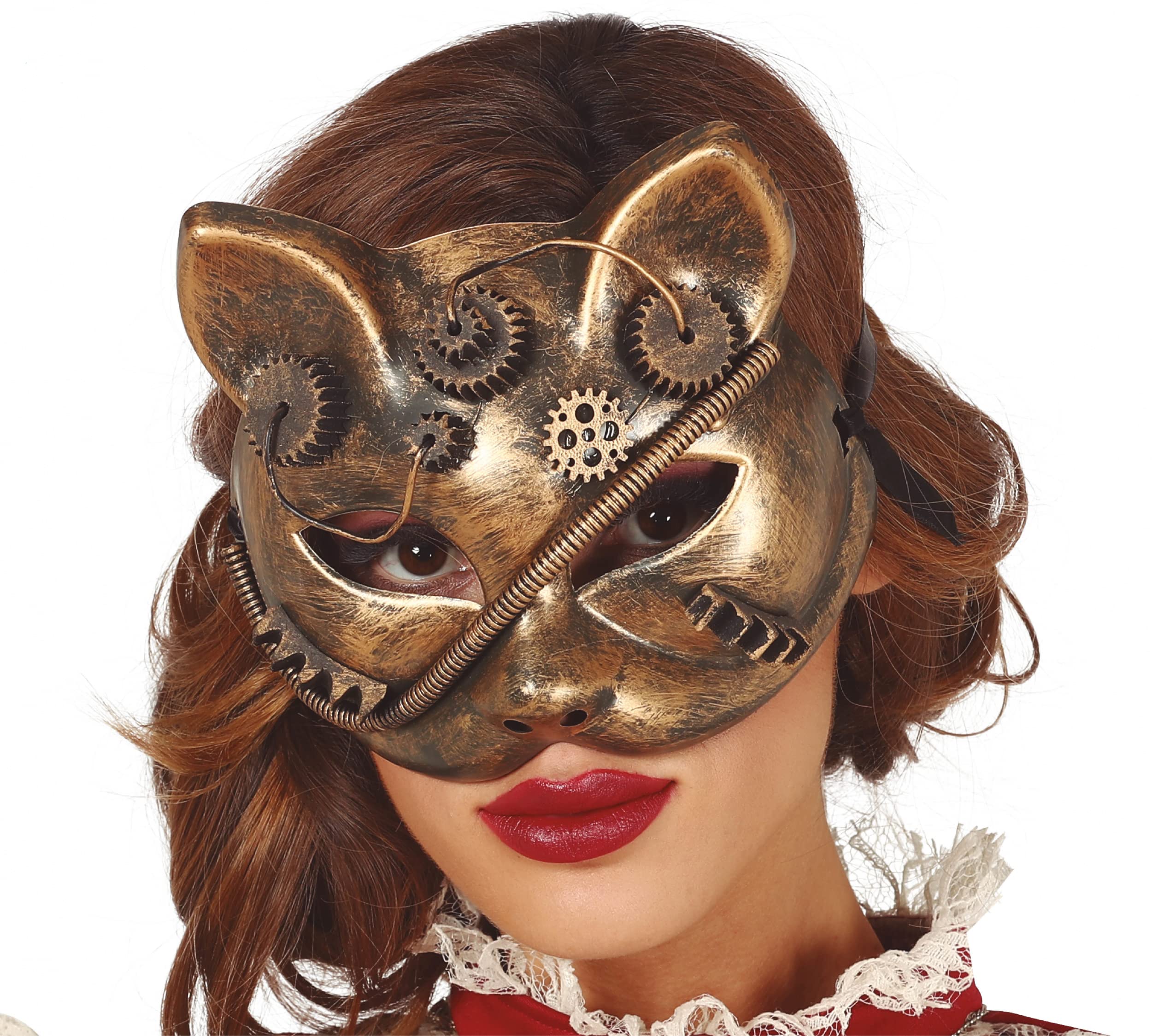 FIESTAS GUIRCA Steampunk PVC Cat Mask