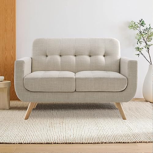 Miniatura 14 de Rosevera Elena - Sillón contemporáneo con tapicería de lino, muebles de sala de estar, color gris Gris,Beige,Beige