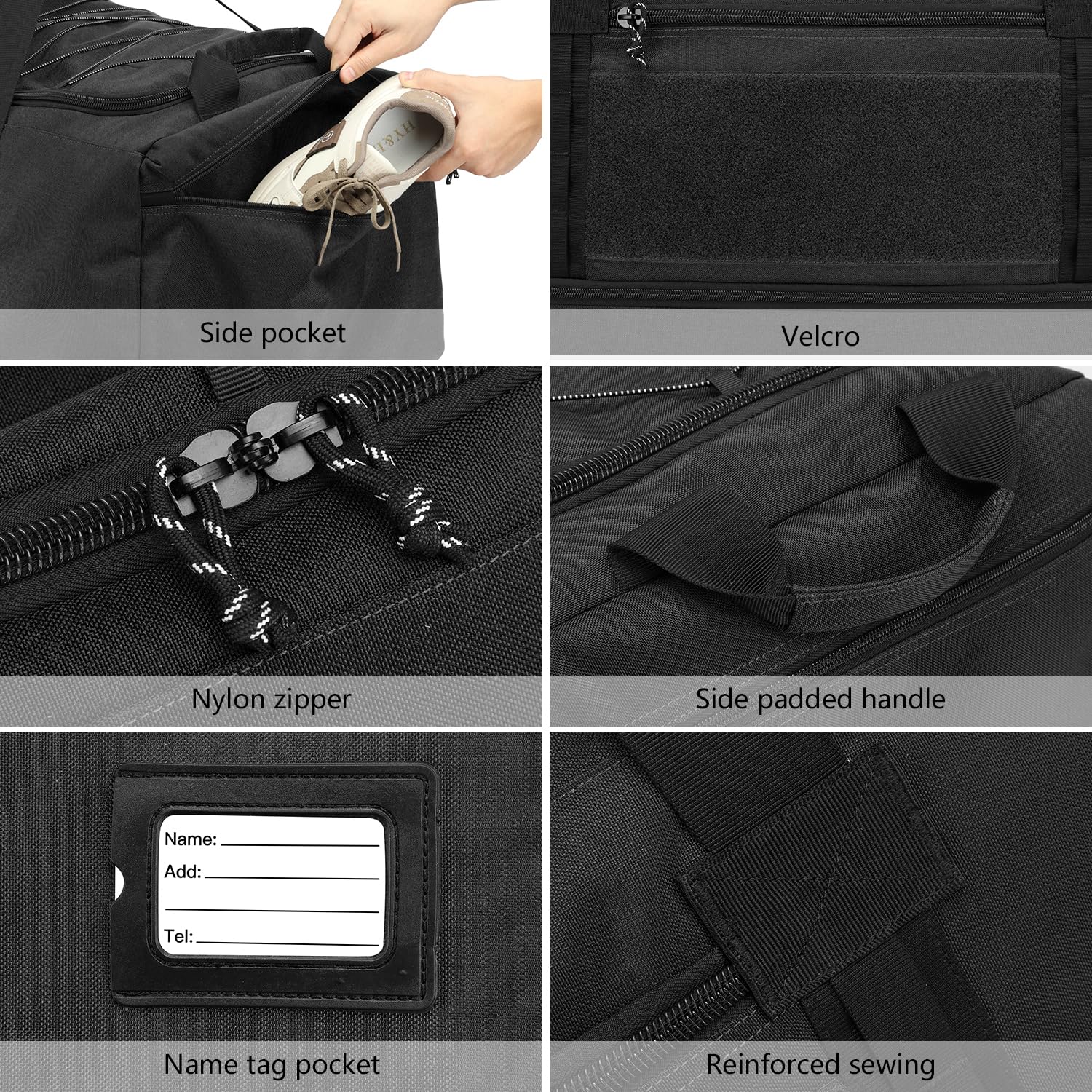 Laripwit Borsa da baseball extra large per adulti con ruote, grande, espandibile, per softball, attrezzatura da allenatore, borsa per mazza da rotolamento giovanile con scomparto per scarpe, borsone