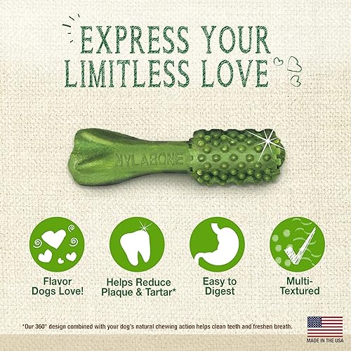 Miniatura 2 de Nylabone Nutri Dent Dog Dental Treats - Limpieza natural de dientes y ambientador de aliento - Golosinas dentales para perros - Sabor fresco al