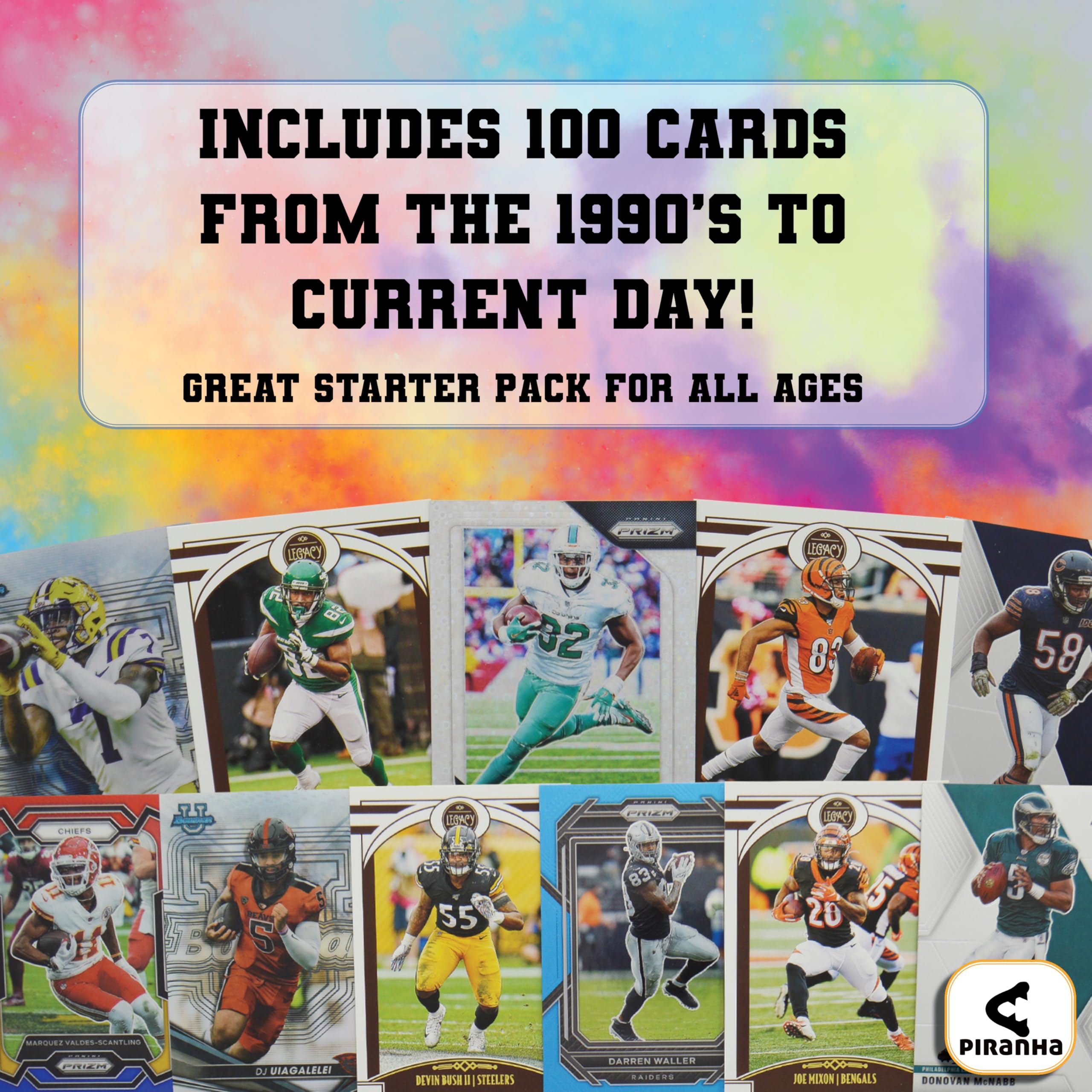 100 tarjetas coleccionables de fútbol surtidas – Nuevo estado – perfecto para niños y adultos