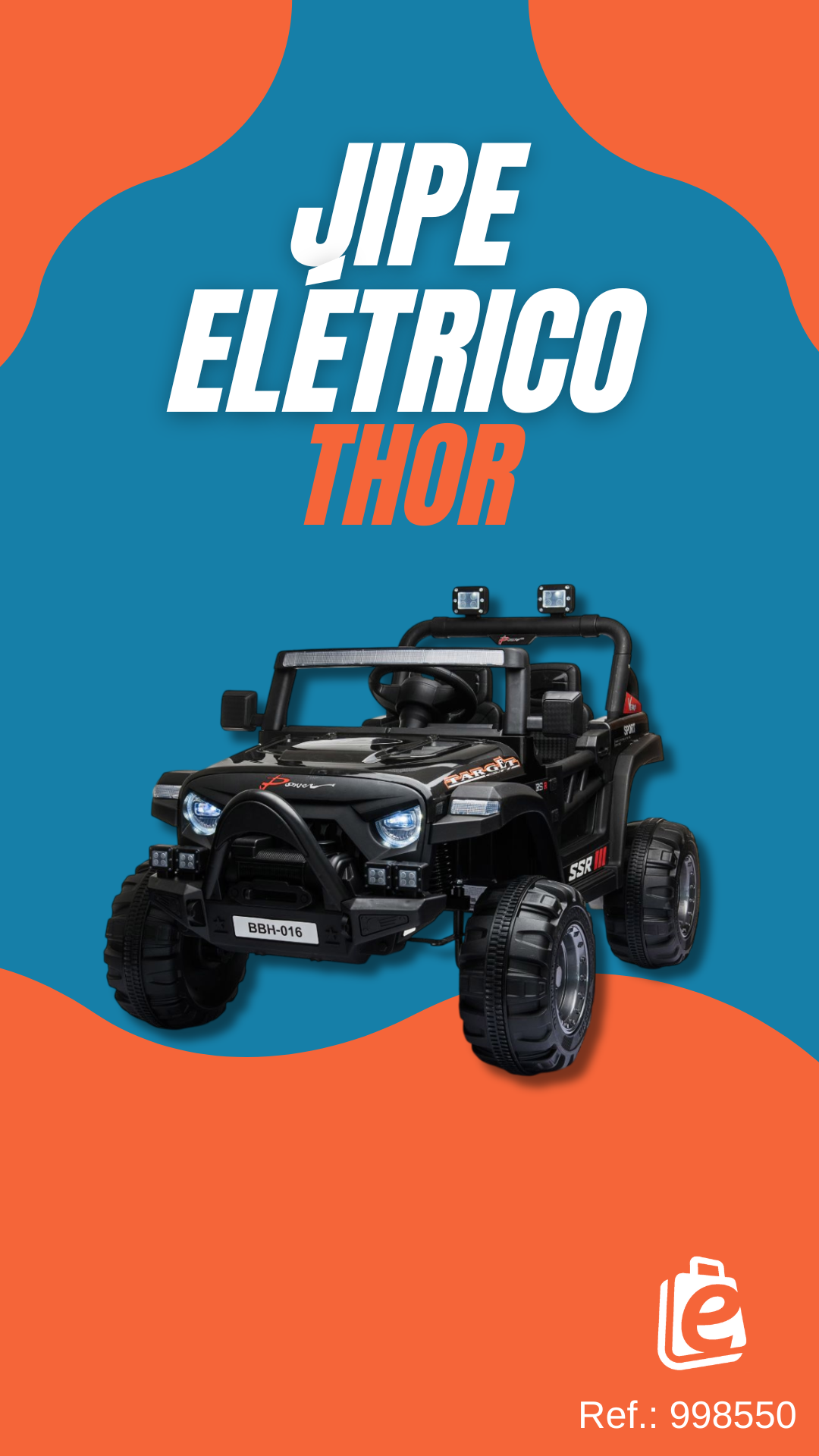 Carro Elétrico Infantil 12V - Mini Jipe Thor Baby Style Rosa