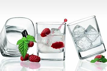 Luigi Bormioli Strauss 8 oz Juice Glasses Clear, Set of 6