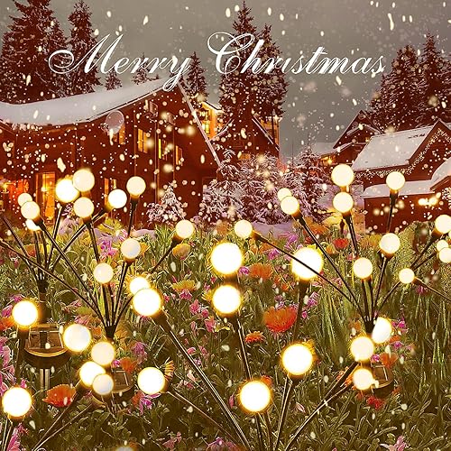 Miniatura 9 de Luces solares para exteriores, luces de luciérnaga de jardín, luces solares de jardín, decoración de hadas impermeables, luces solares para