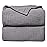 Lulu moon Muslin Quilt Blanket, Crib Blanket for Baby and Toddler,47x47 Inches(Gray)
