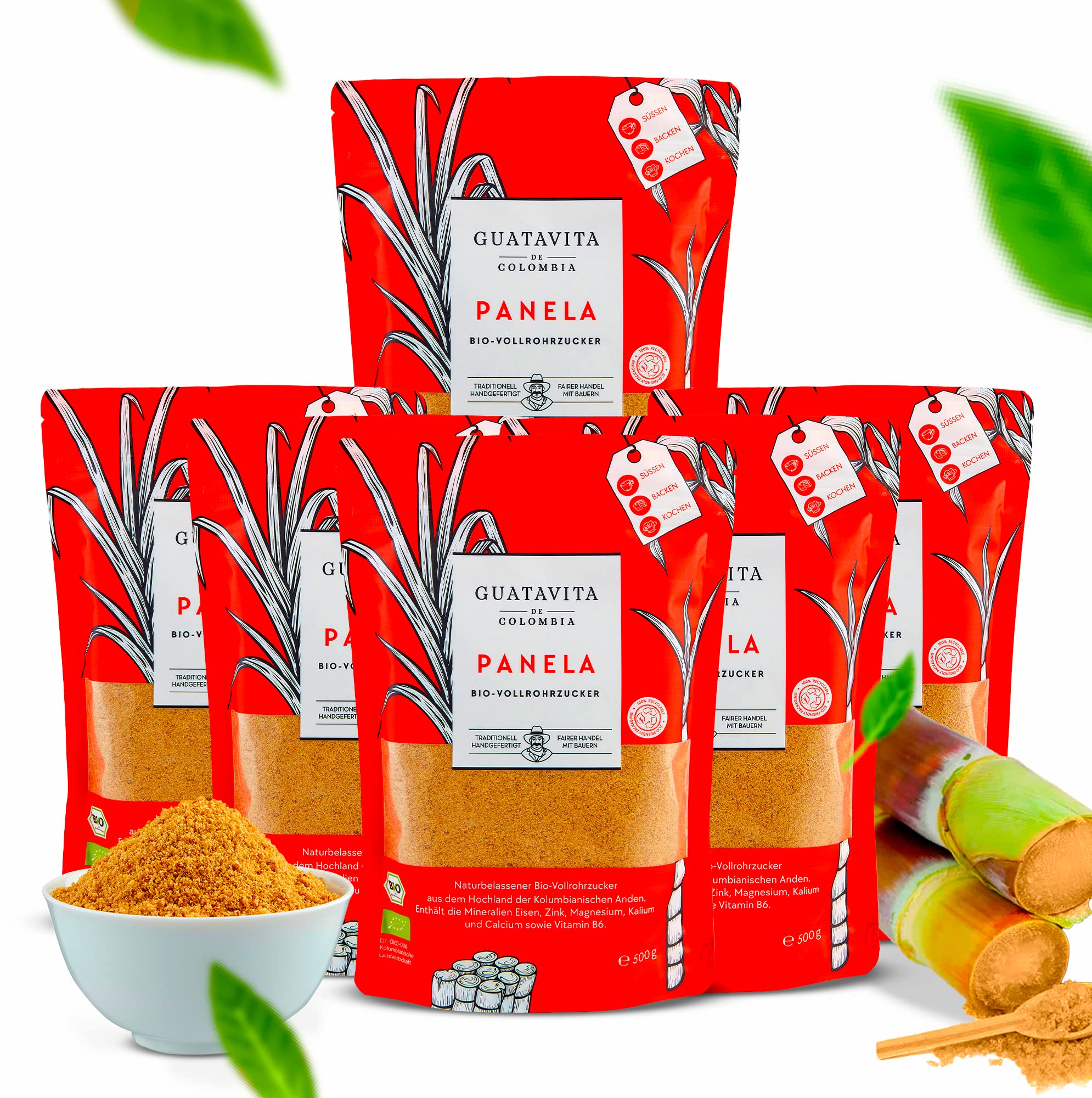 GUATAVITA De COLOMBIA Panela Voll Rohrzucker Aus 100% Eingekochten