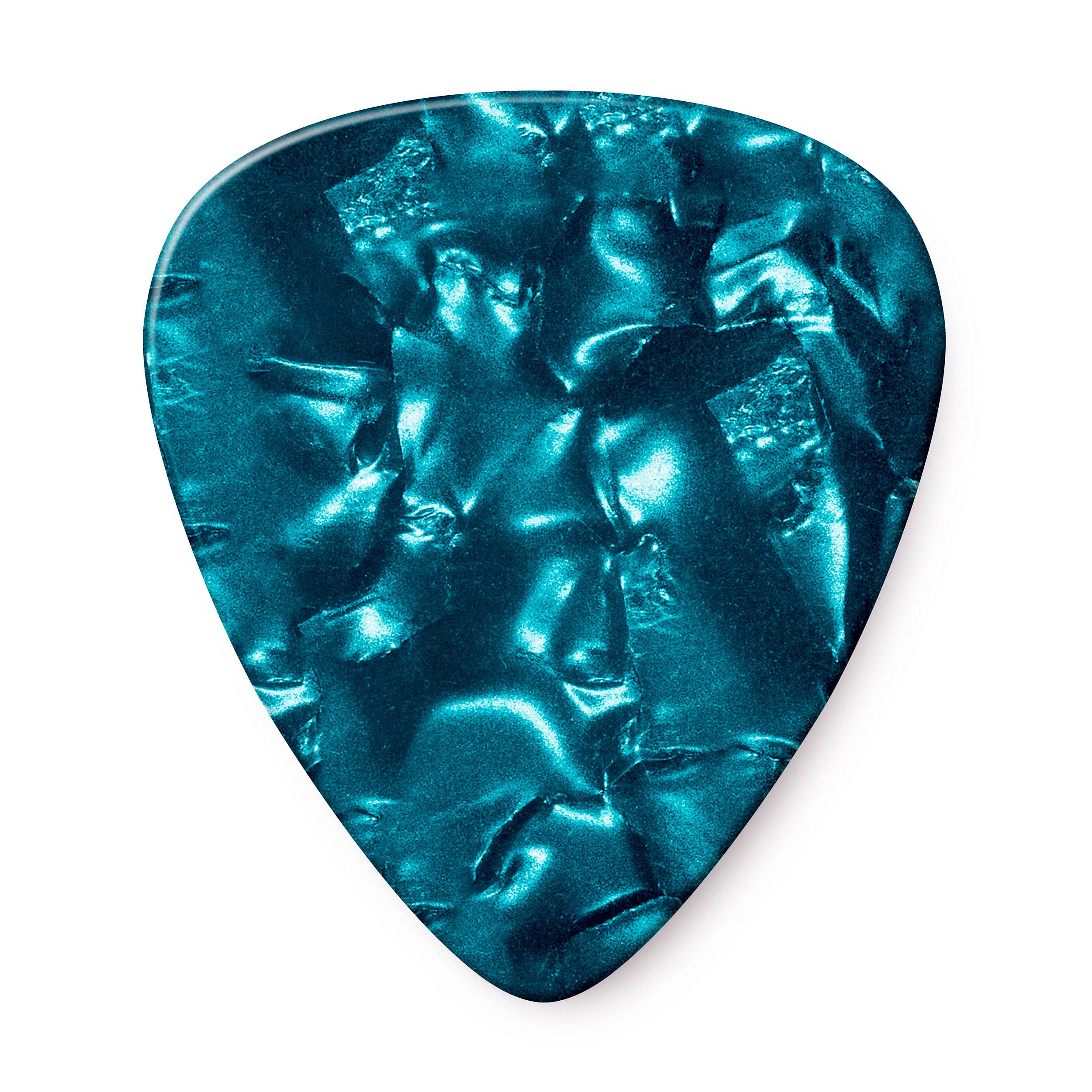 Jim Dunlop 483P11MD Guitar Pick Player Pack - Plectrum for Electric Guitar Turquoise Pearl (Pack of 12), Turquoise Pearloid, Med - Image 2