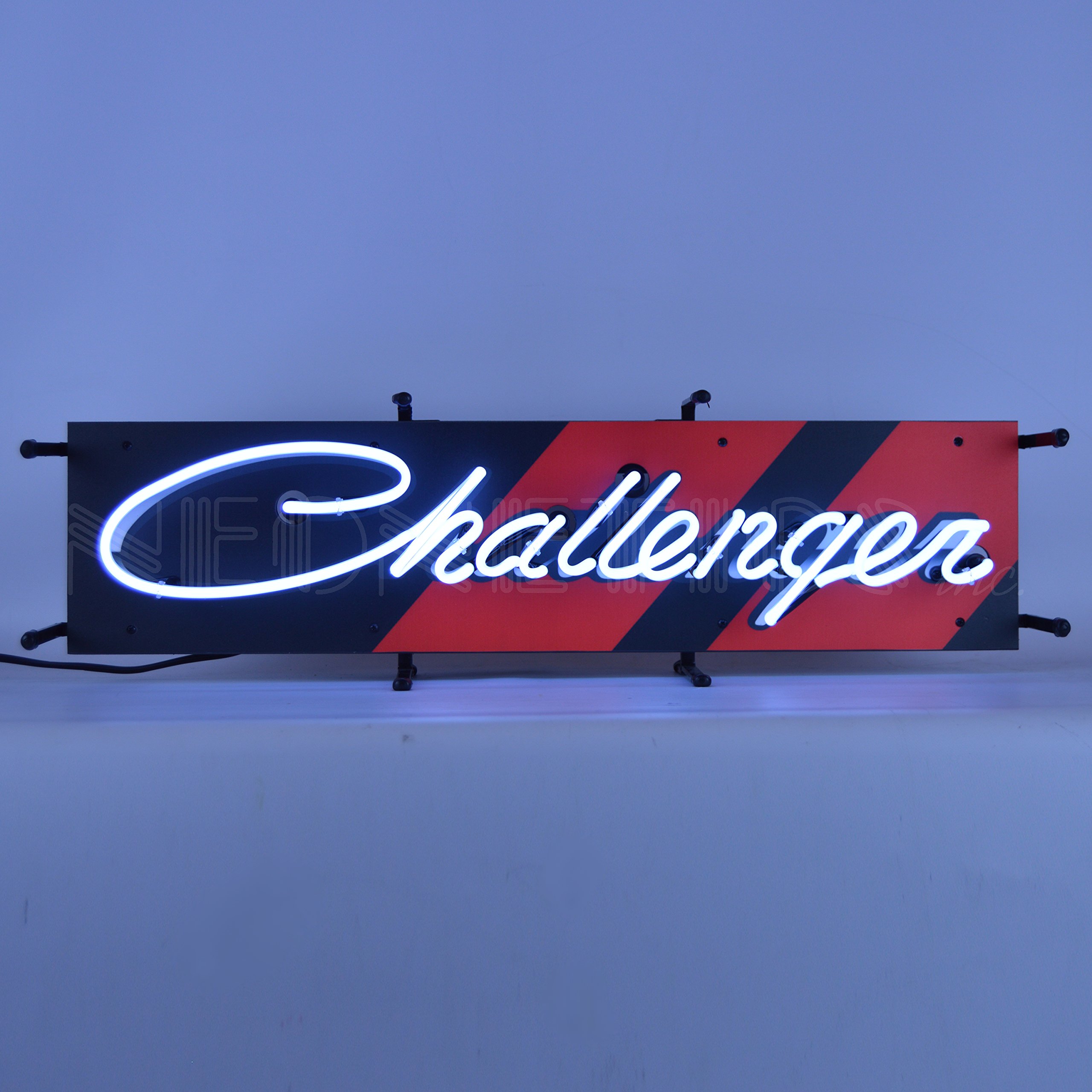 Dodge Challenger Junior Neon Sign by Neonetics Bright White