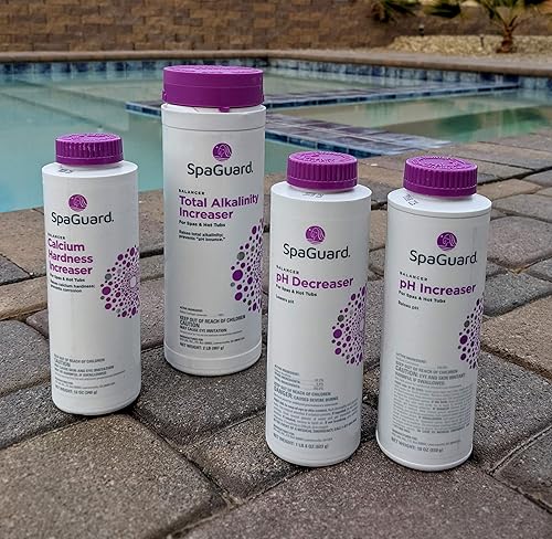 Miniatura 2 de SpaGuard Paquete equilibrador (disminución de pH, aumento de pH, aumento de alcalinidad, aumento de calcio) (1)