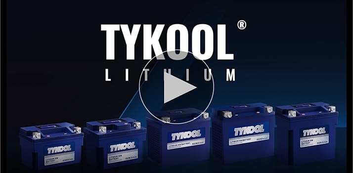 TYKOOL YTZ7S / YTX7L Lithium LiFePO4 Motorcycle Battery, 12
