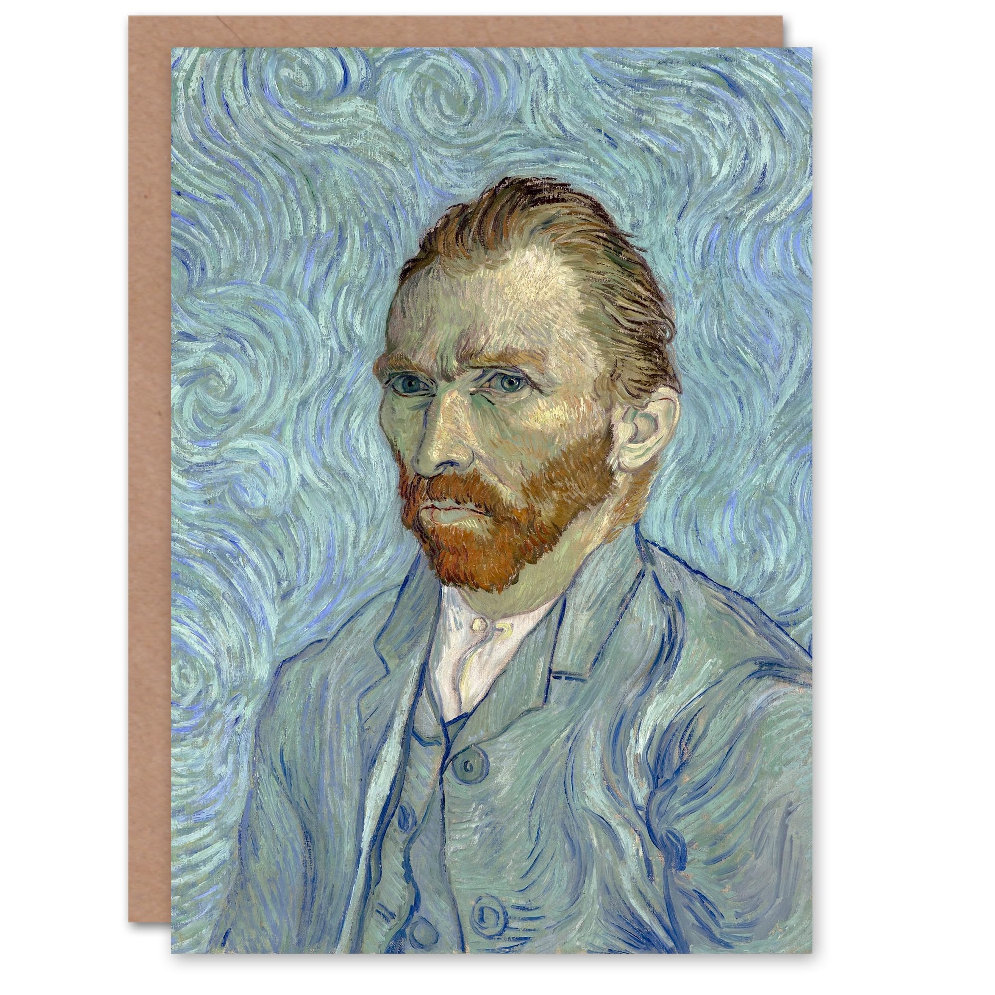 Artery8 Vincent van Gogh Art Card Artist 1889 Self Portrait