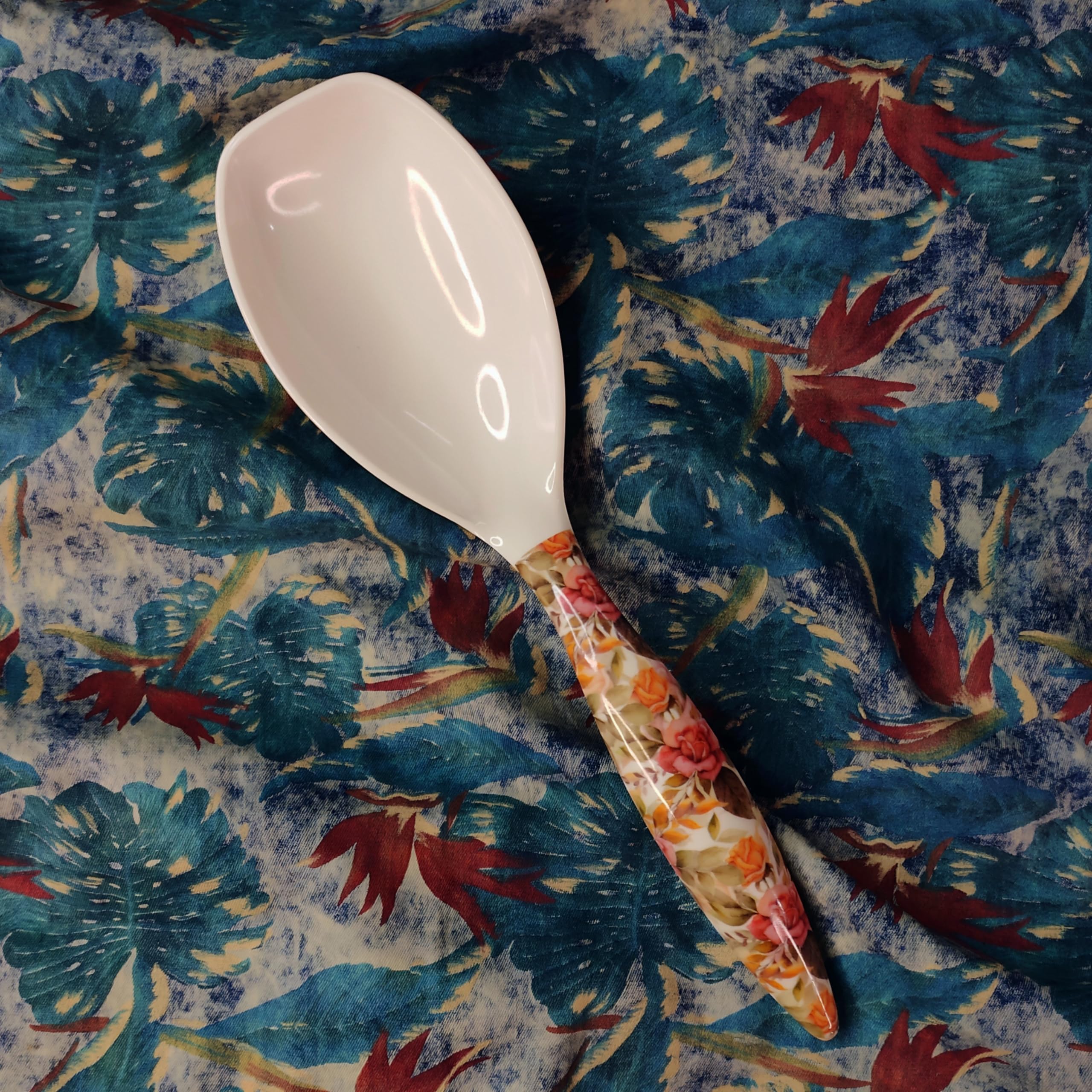Vemlons Long Handle Melamine Serving Spoon Set of 2/Serving Spoon, Melamine Tableware, Set of 2 Piece Rice Serving Spoons 1