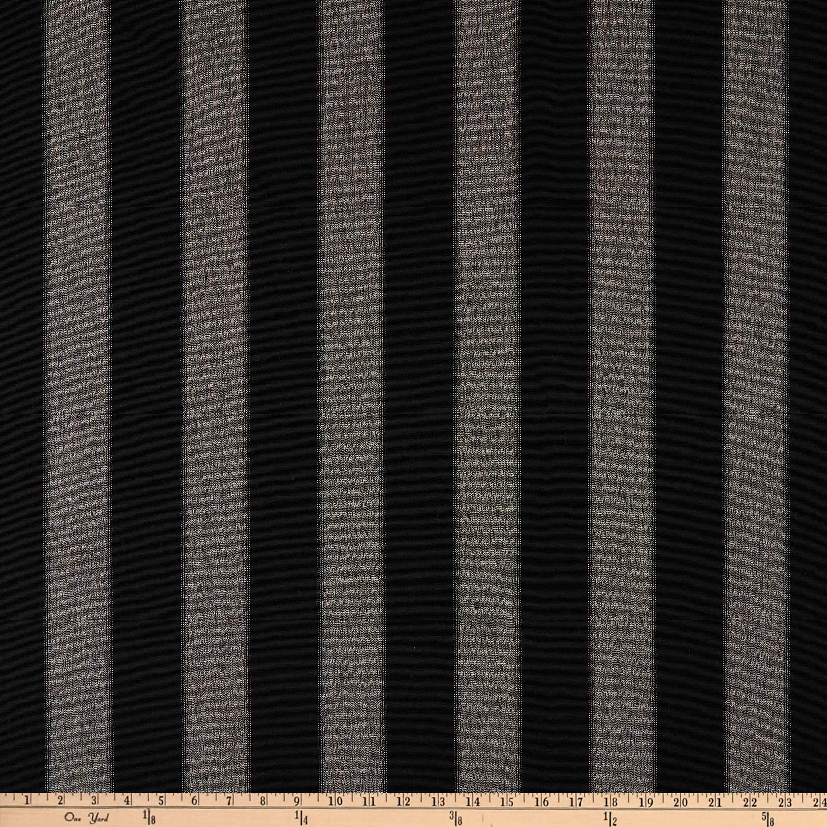 Sunbrella Balance Centered 56109-0001 Onyx, Fabric by The Yard