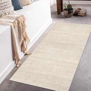 2x5 Runner Rug Non Slip, Washable Rug Runners for Hallways,Beige