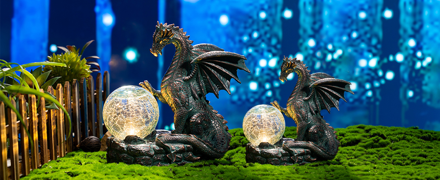 Amazon.com : TERESA'S COLLECTIONS Dragon Outdoor Statues with