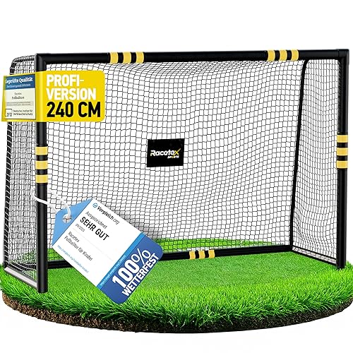 Racetex Fussballtore für Garten Kinder und Erwachsene mit [Anti-Rost Beschichtung]