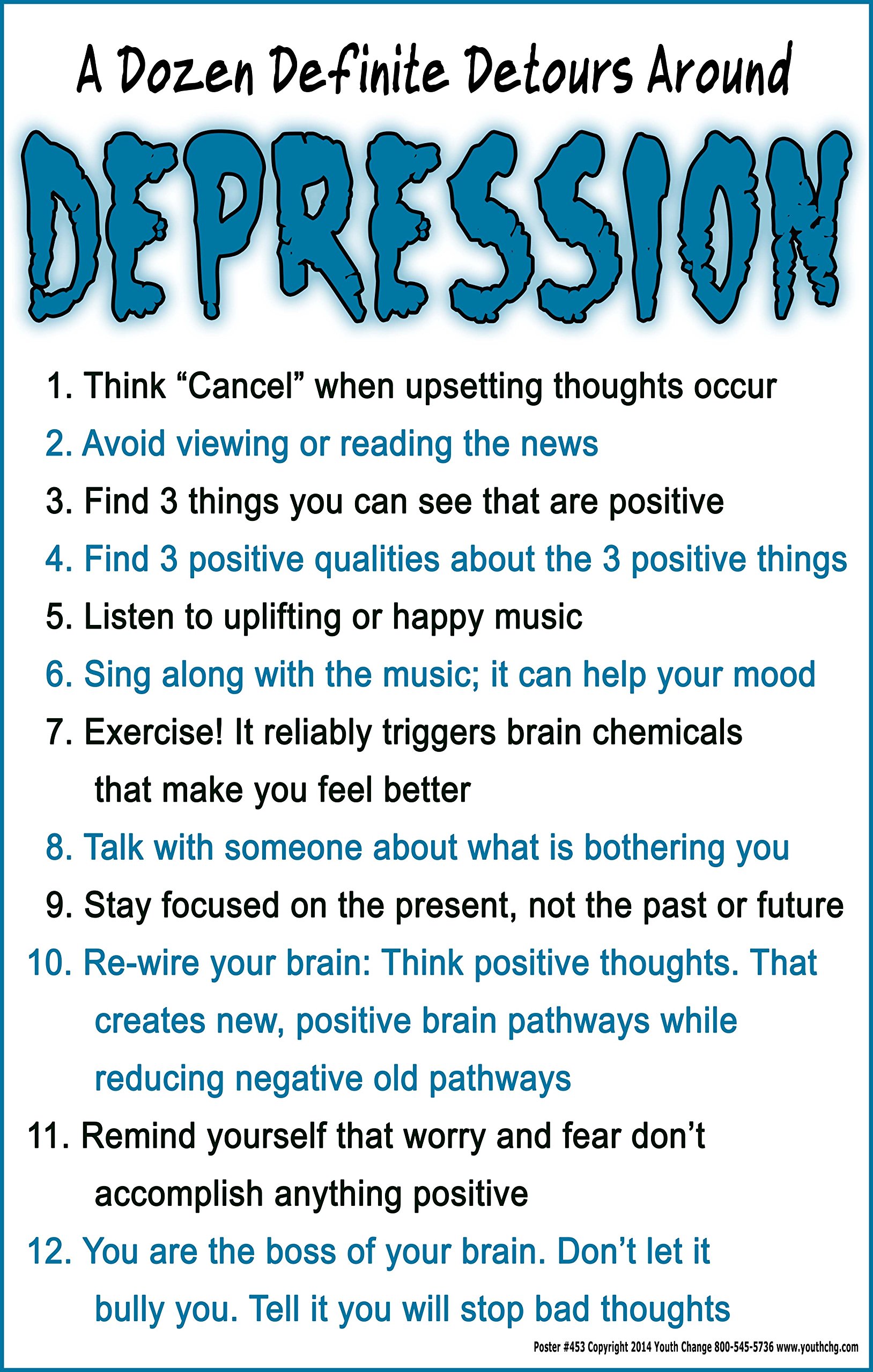 Poster #453 Mental Health Counseling Poster Has Help for Depression