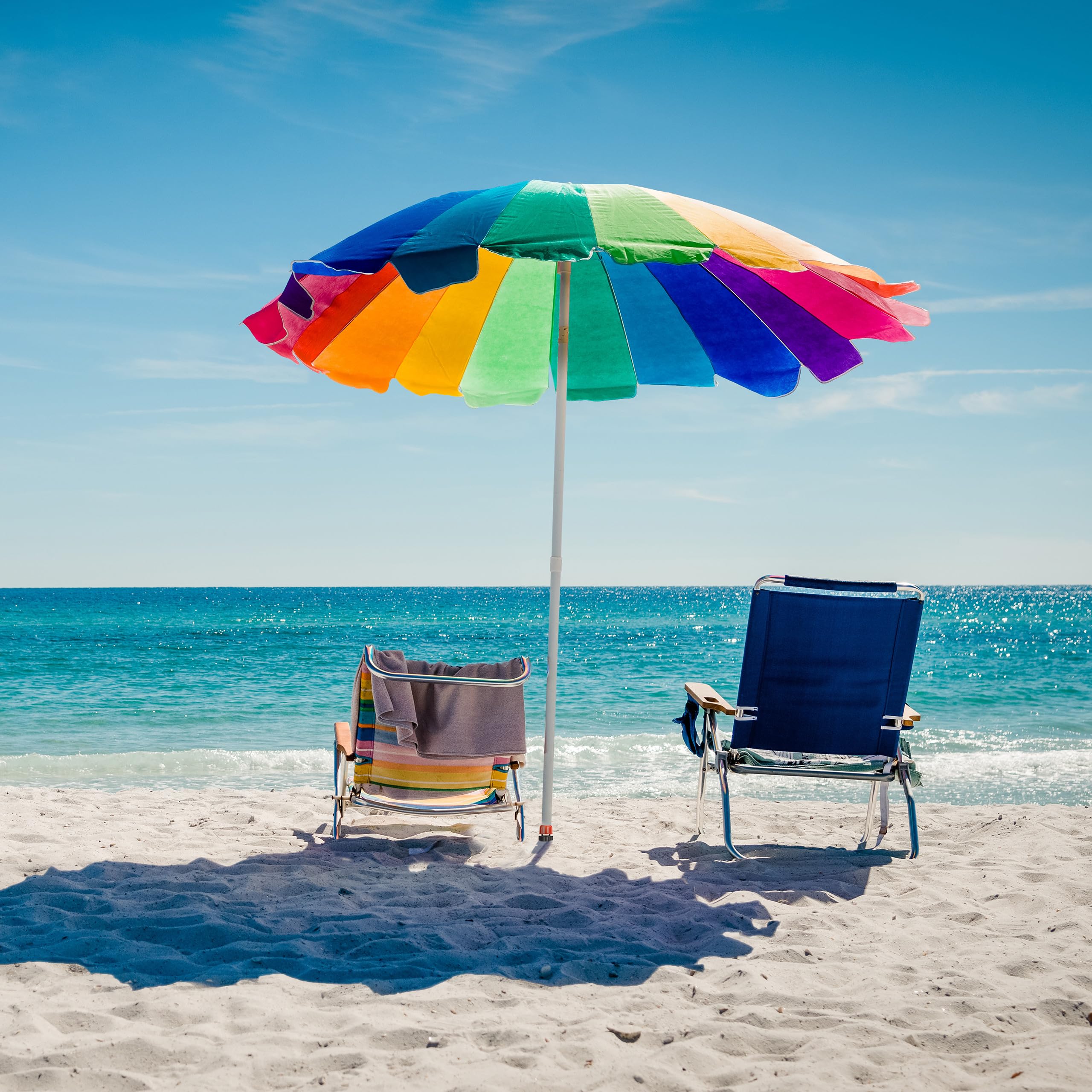 Relaxdays Tuleja osadcza, tuleja wkręcana z uchwytami, trzpień ziemny do parasola przeciwsłonecznego, 19-32 mm, kemping, plaża, czarny/czerwony