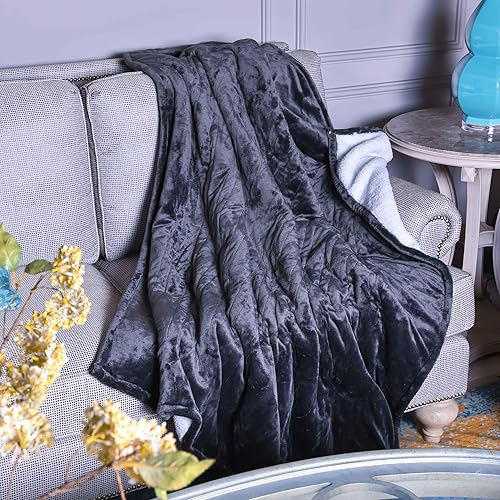 Miniatura 10 de SAFER Manta térmica eléctrica con panel de control LCD, 6 niveles de calefacción y 10 ajustes de temporizador, apagado automático, lavable a