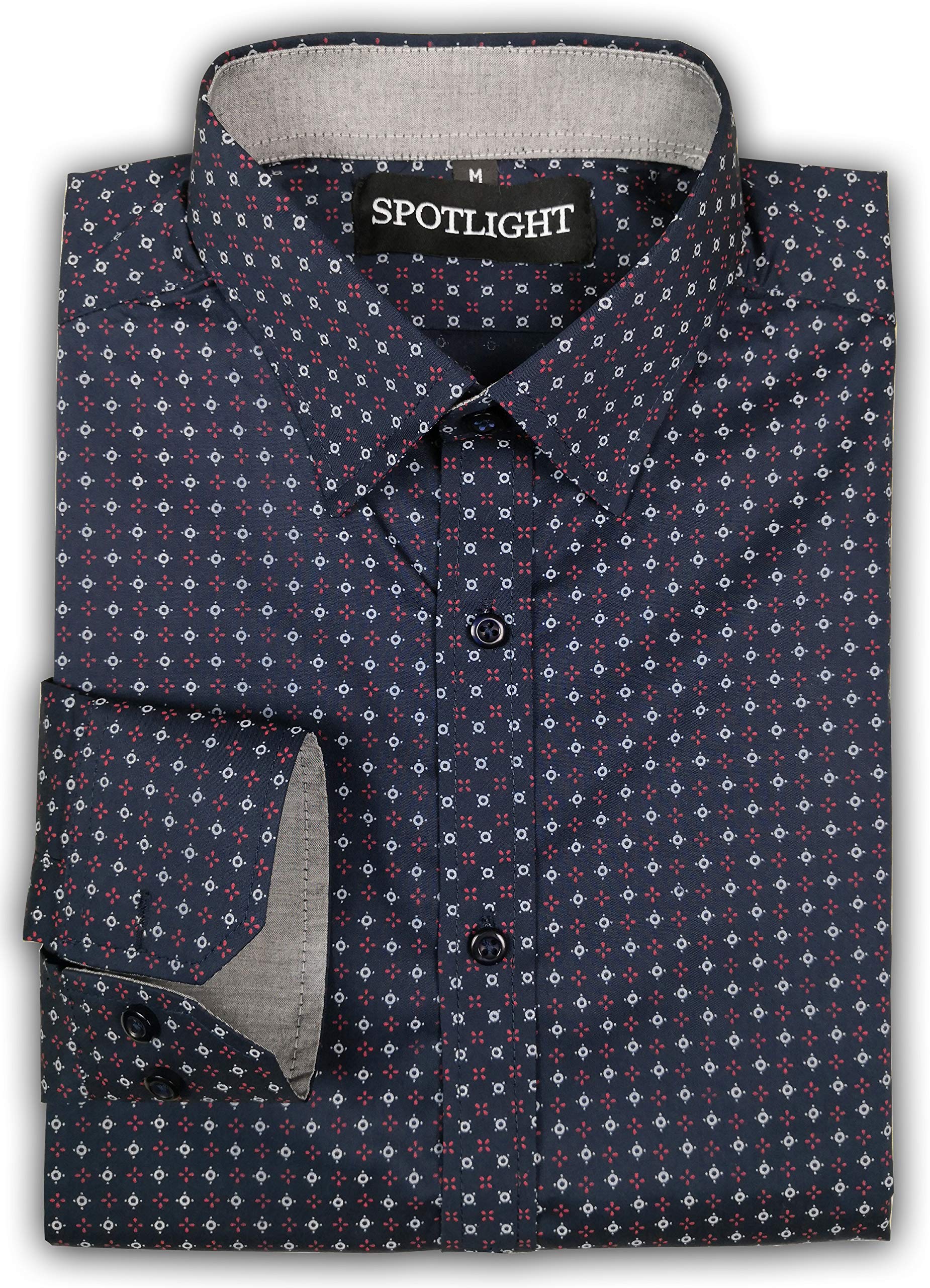 SPOTLIGHT Fashion WearSPOTLIGHT Men's Full Sleeve Slim Fit Printed Shirts