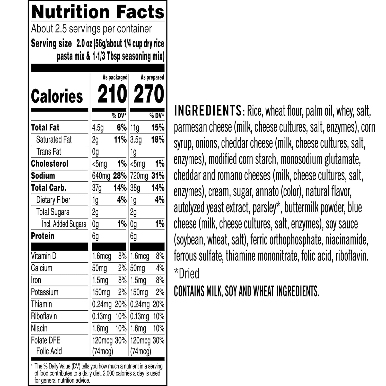 Rice a Roni Rice Mix, Creamy Four Cheese, 6.4 Oz