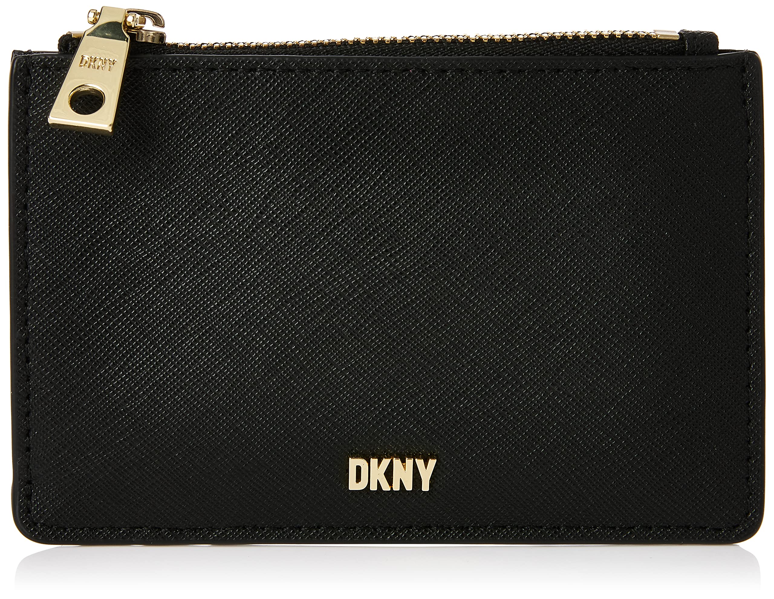 DKNYSYDNEY CARD HOLDER - BGD-BLACK/GOLD