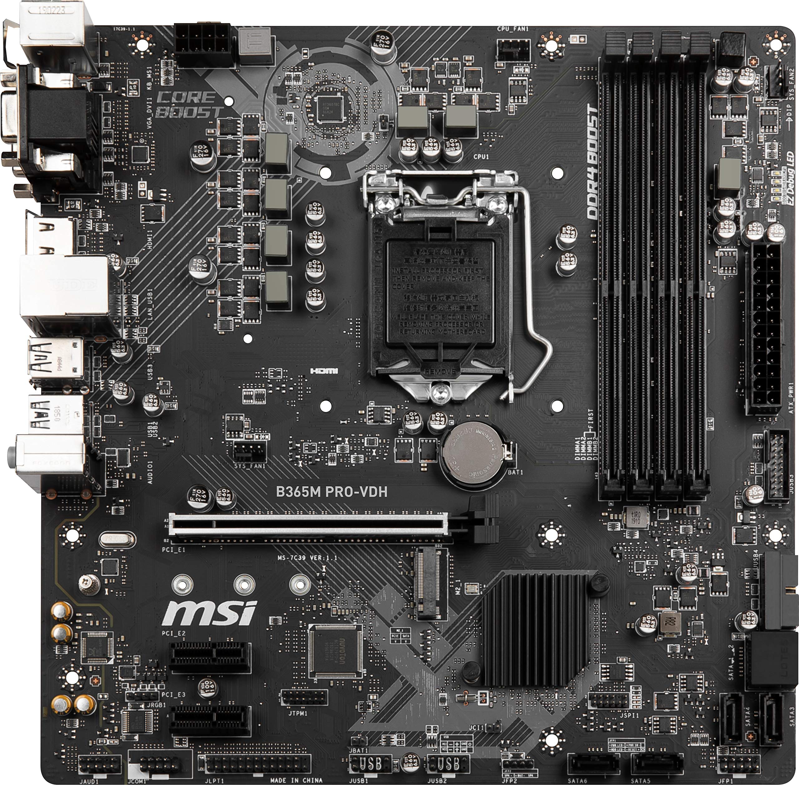 Amazon | MSI B365M PRO-VDH M-ATX マザーボード MB4806 | MSI