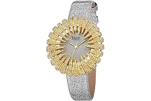 BURGI Crystal Accented Sparkling Dial Women's Watch: A Timeless Statement of Elegance
