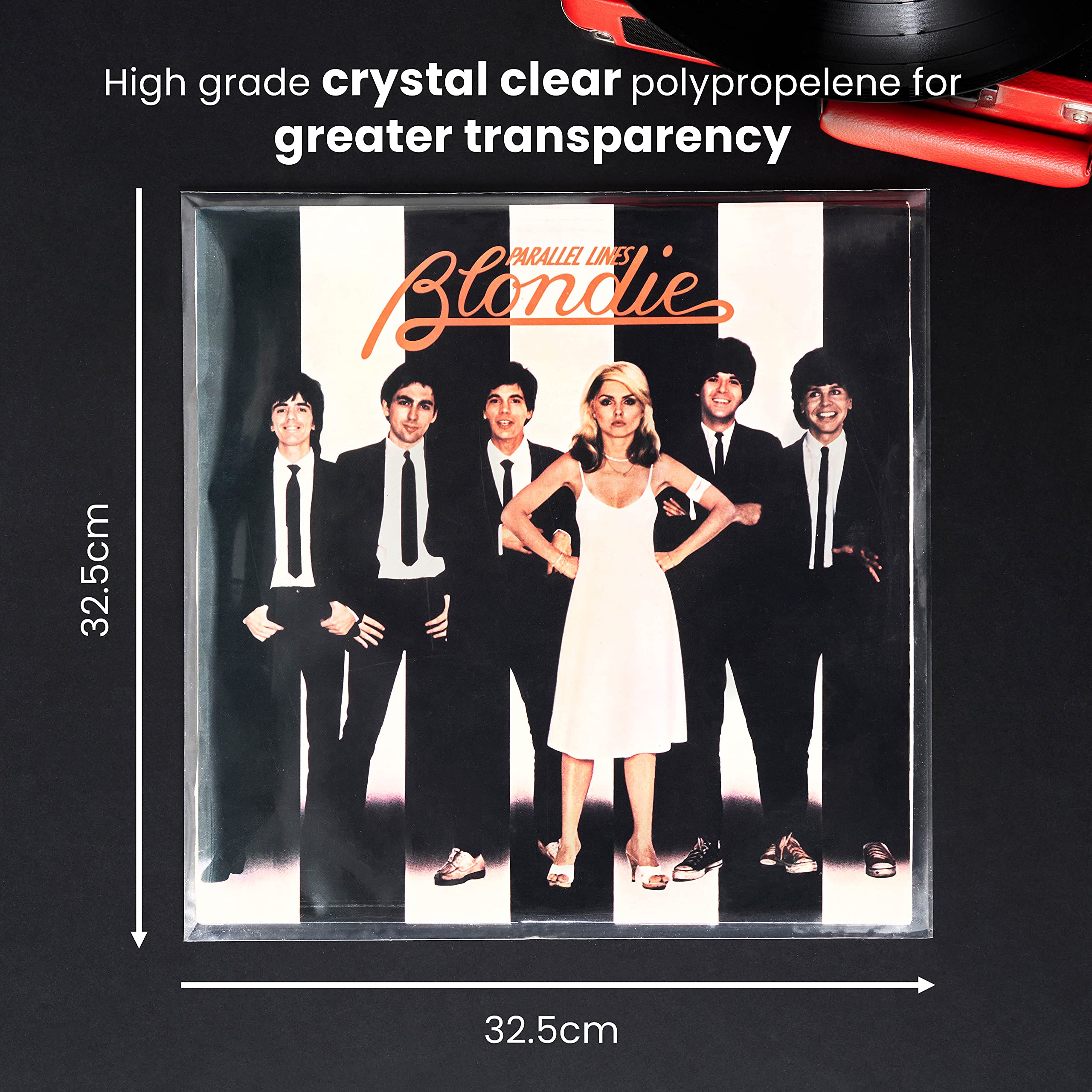 Legend Koszulki na winyle 12”, krystalicznie przezroczyste, odporne na zagniecenia, wytrzymałe, chronią przed blaknięciem, pasują do większości składanych okładek i podwójnych płyt, 50 szt.