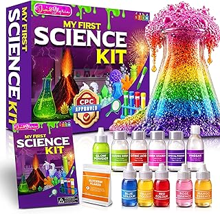 Jim&Gloria Science Kits for Kids Age 5-7 8-12 Year Old Birthday Gifts for Girls Boys, Learning & Educational Toys, Stem Toys, Chemistry Set, Science Experiments for Kids Volcano Projects