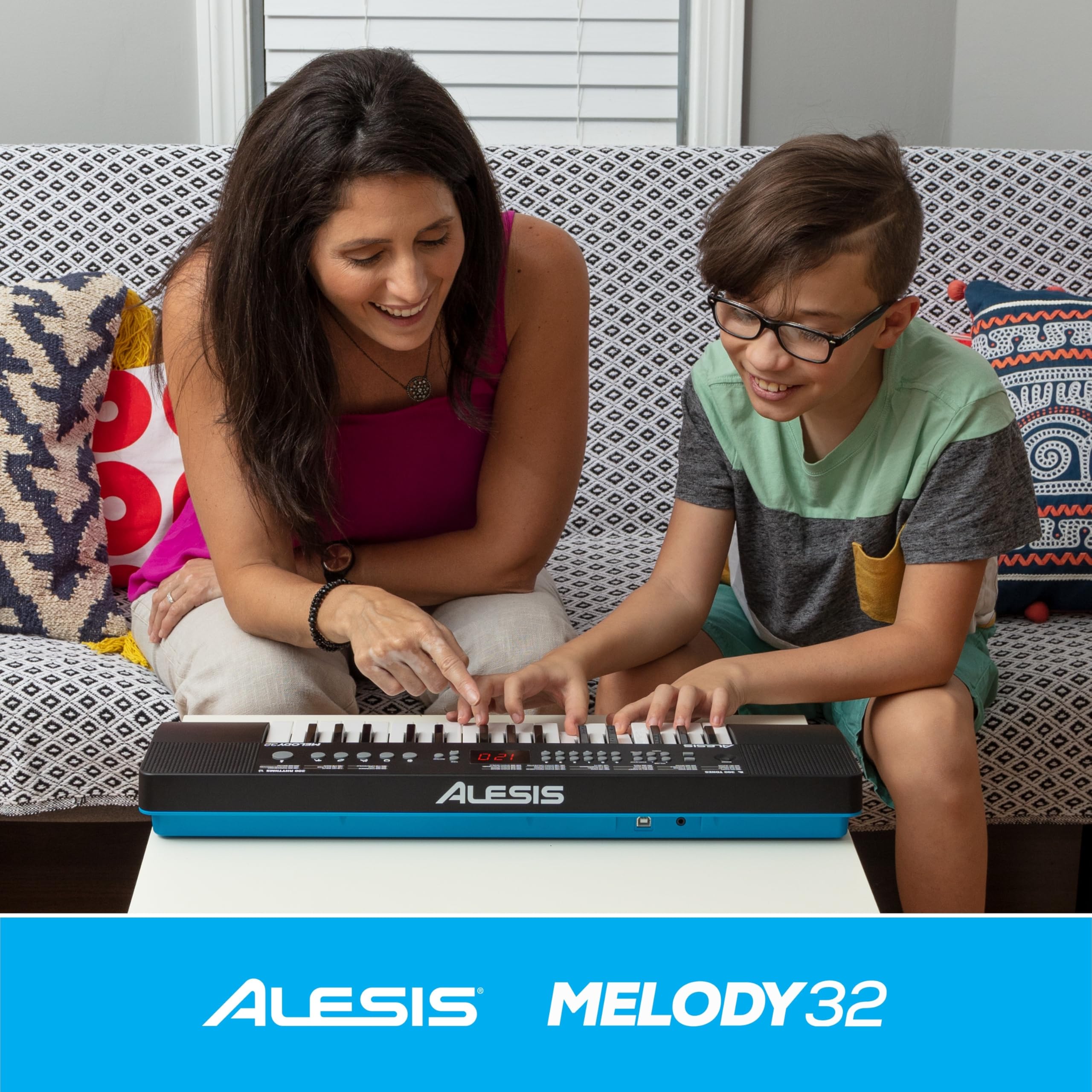 Alesis Melody 32 Tastiera Musicale 32 Tasti con Casse Integrate 300 Suoni USB-MIDI