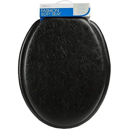Ginsey Home Solutions 80009 Ginsey Soft, Black Elongated Toilet Seat