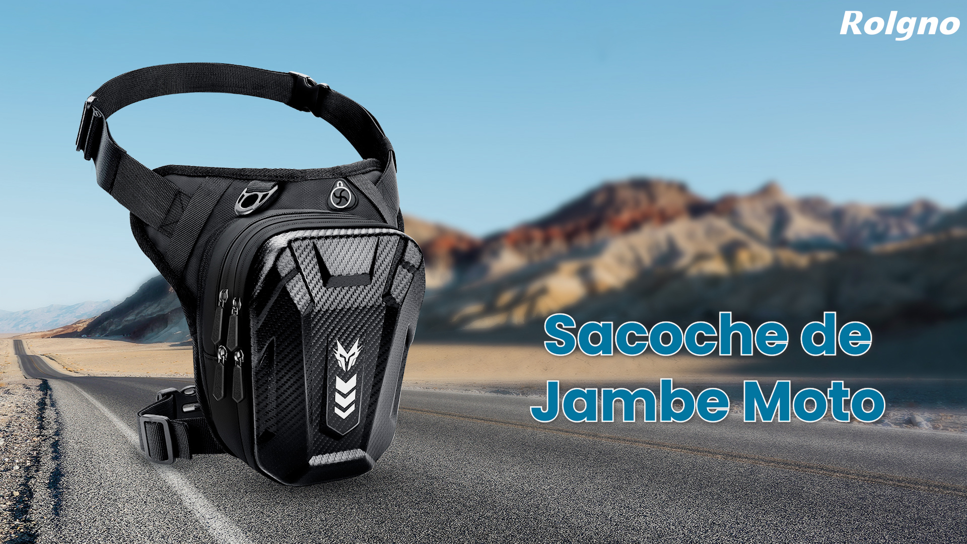 YZROHYI Sacoche De Jambe Moto Homme Femme,Sacoche Cuisse Noir,Sac