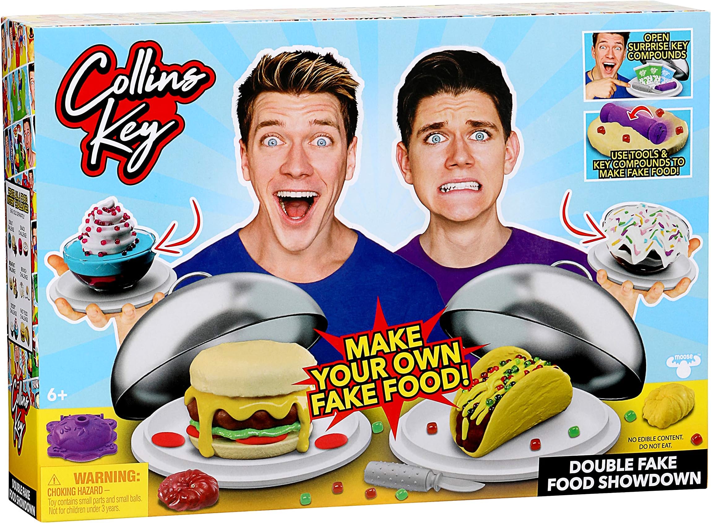 Collins Key Double Fake Food Challenge Showdown - Influencer Inspired Mystery Game