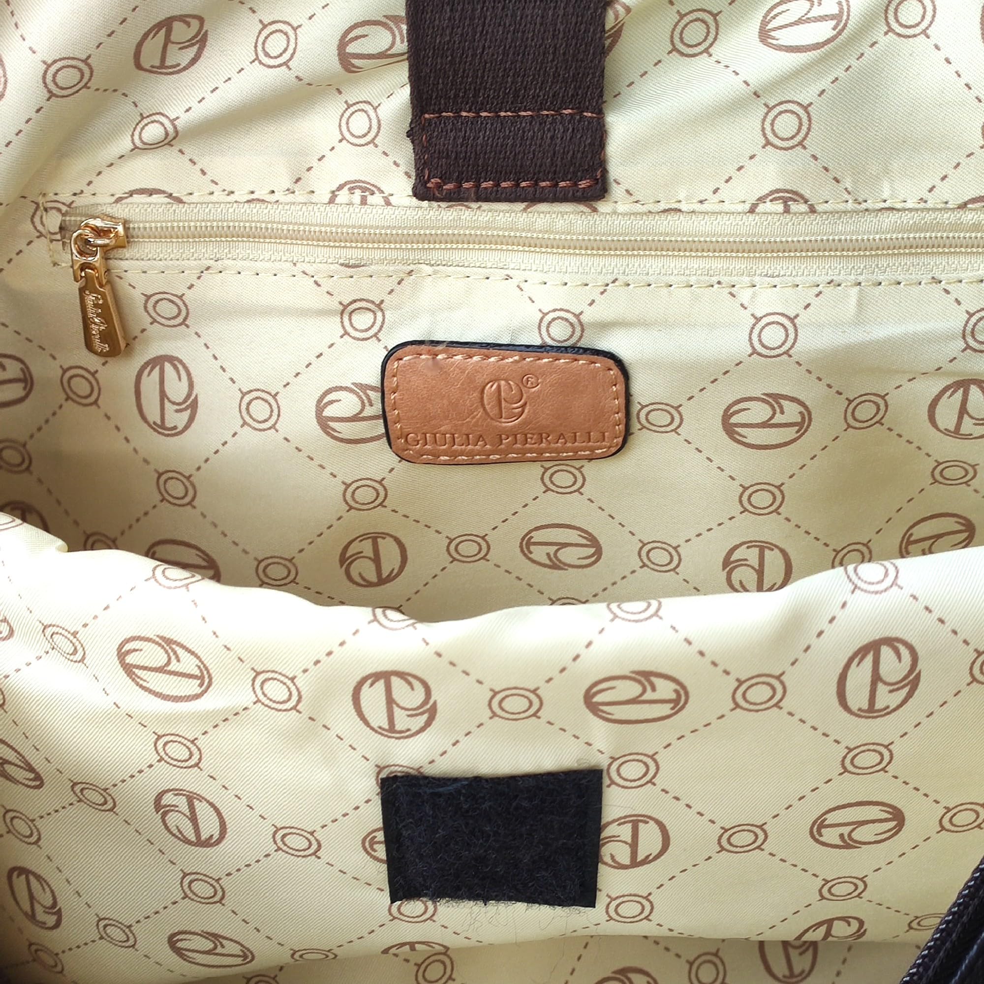 XXL Reisetasche Damen Herren Groß Weekender Sporttasche Handgepäck Braun Beige Kunstleder Vintage Schultertasche Weekendtasche (Caffe-Crema (Braun-Beige))