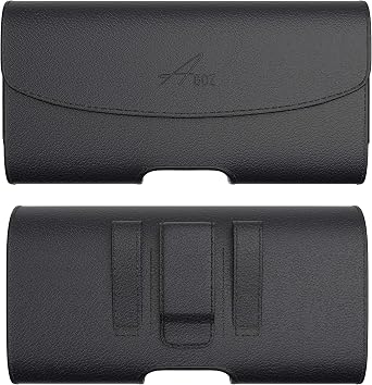 AGOZ Cell Phone Case 5.75"x3"x0.7" for Samsung Galaxy J3, Galaxy J3 Emerge SM-J327P, Galaxy J3 Eclipse SM-J327V, Galaxy J3V SM-J320V, J3 Mission, J3 Star, Leather Holster Pouch with Belt Clip Loops
