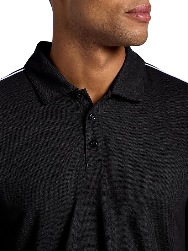 HEAD Men’s Net Point Polo Shirt, Standard Fit, Lightweight Performance Pique Material, Black, Small by HEAD - Used condition - Image 4