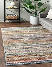 Rugs.com Gemstone Collection Rug – 5' 2 x 7' 8 Multi Medium Rug Perfect for Living Rooms, Large Dining Rooms, Open Floorplans