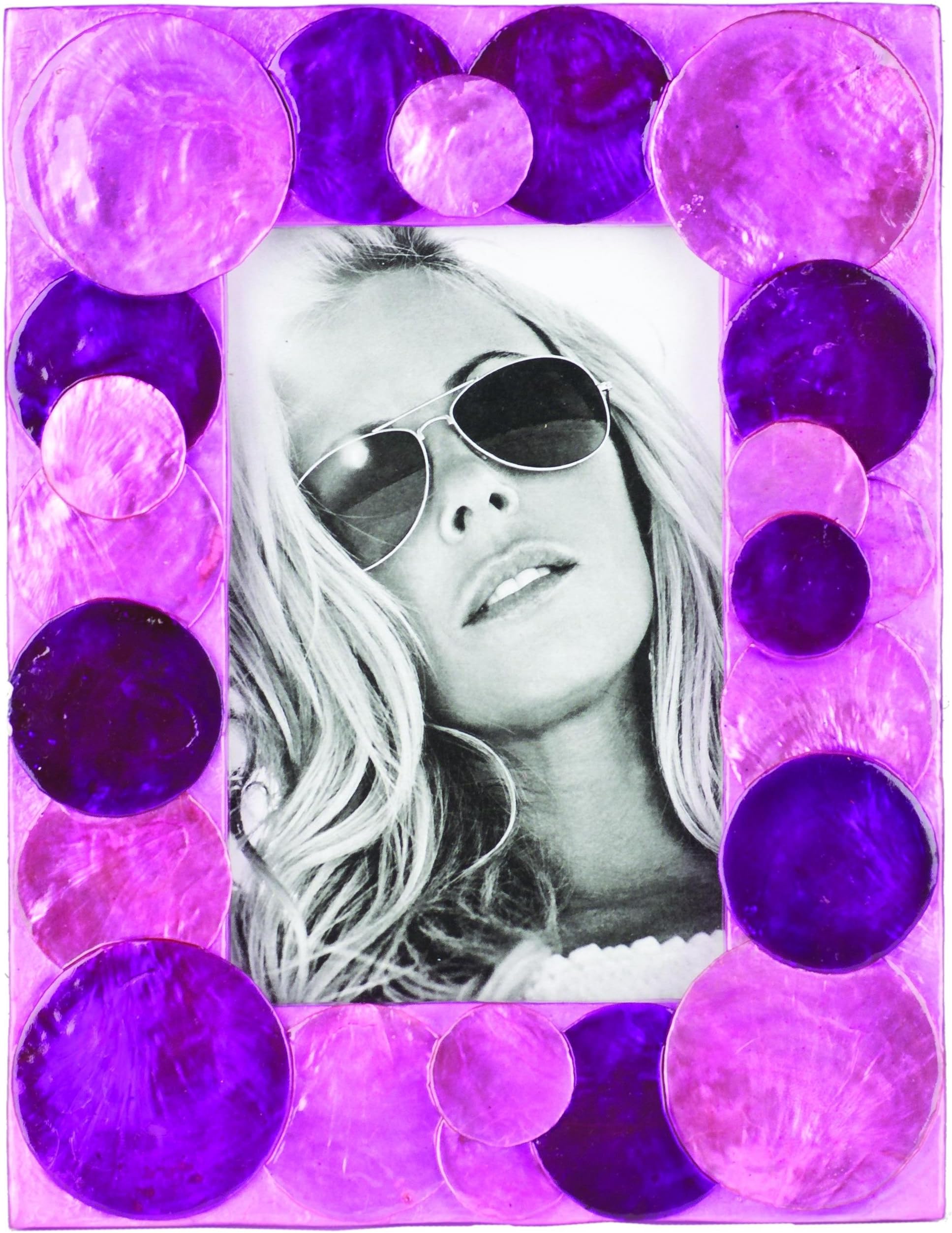 Terragrafics Sorbet Picture Frame, Purple, 4" x 6"