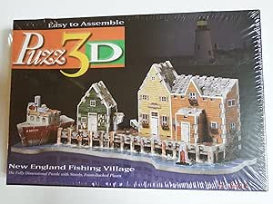 Puzz 3D - New England Fishing Village (169 Pieces)